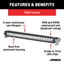 Load image into Gallery viewer, ARIES 1501262 20" Single-Row LED Light Bar (9,800 Lumens)