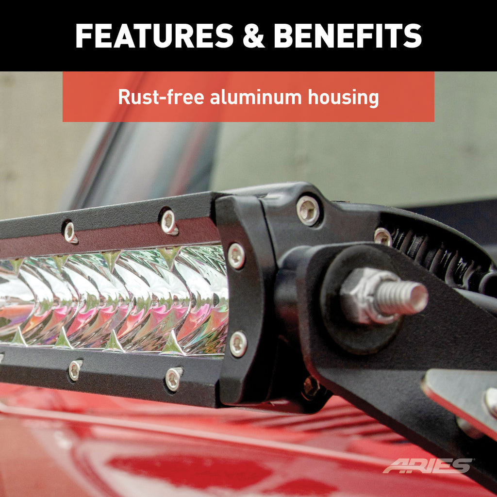 ARIES 1501262 20" Single-Row LED Light Bar (9,800 Lumens)