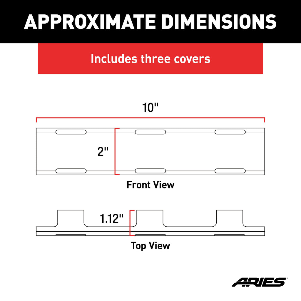 ARIES 1501265 LED Light Covers for 30" Light Bar