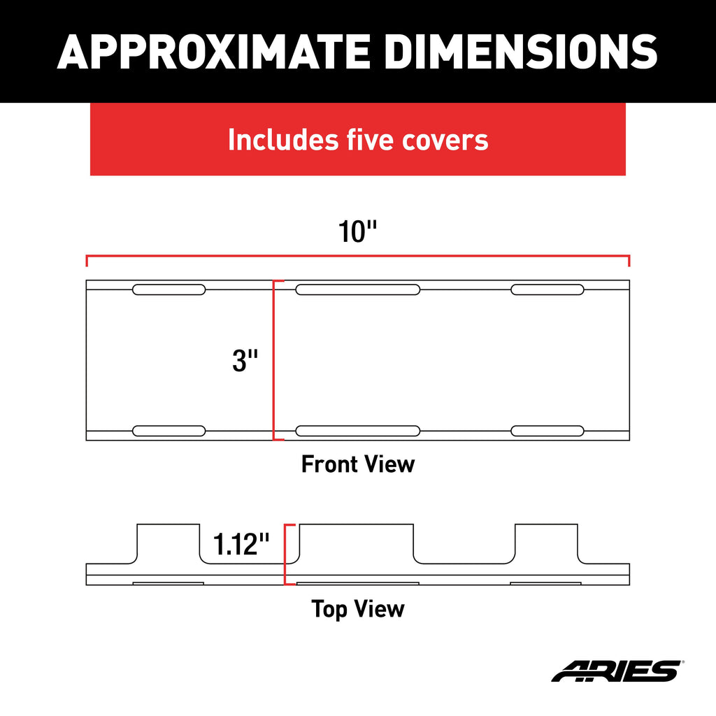 ARIES 1501279 LED Light Covers for 50" Light Bar