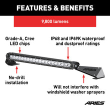 Load image into Gallery viewer, ARIES 1501300 Jeep JK Hood Light and Brackets for Select Jeep Wrangler