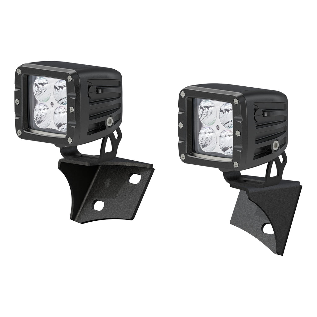 ARIES 1501304 Jeep JK Windshield Lights and Brackets for Select Jeep Wrangler