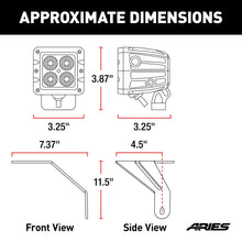 Load image into Gallery viewer, ARIES 1501305 Jeep Wrangler JL, Gladiator Windshield Lights and Brackets for Select Jeep Wrangler