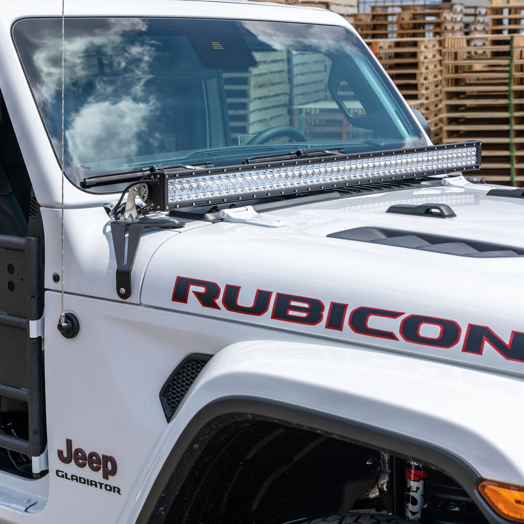 ARIES 1501306 Jeep Wrangler JL, Gladiator Windshield Light Bar and Brackets for Select Jeep Wrangler