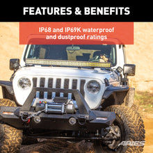 Load image into Gallery viewer, ARIES 1501306 Jeep Wrangler JL, Gladiator Windshield Light Bar and Brackets for Select Jeep Wrangler