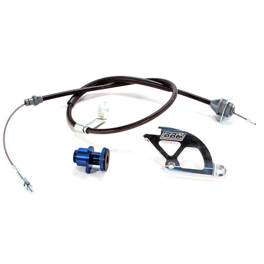 BBK Performance Parts 15055 1979-1995 MUSTANG HD ADJ CLUTCH CABLE QUADRANT & FW ADJUSTER for Select Ford Mustang