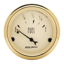 Load image into Gallery viewer, AutoMeter 1505 GAUGE, FUEL LEVEL, 2 1/16", 73OE TO 10OF, ELEC, GOLDEN OLDIES