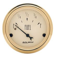 Load image into Gallery viewer, AutoMeter 1506 GAUGE, FUEL LEVEL, 2 1/16", 240OE TO 33OF, ELEC, GOLDEN OLDIES