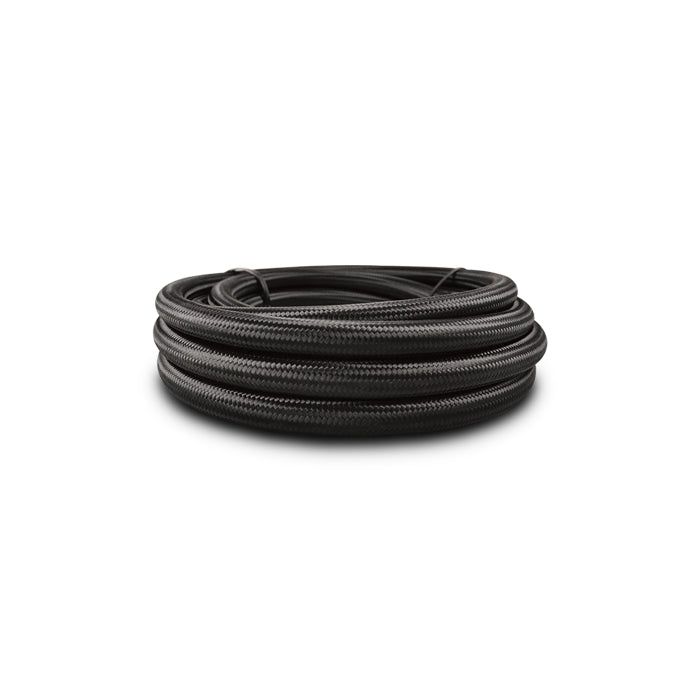 150Ft-Roll-Of-Black-Nylon-Braided-Flex-Hose-6An-.34In-Synthetic-Rubber-Nylo