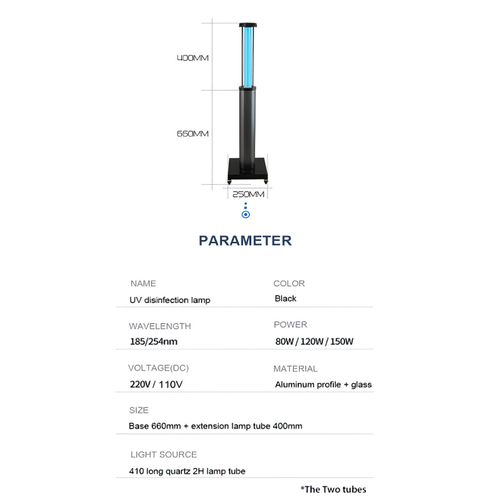 150W-Uvc-Automatic-Telescoping-Mobile-Room-Disinfection-Device-With-Ozone-Sanitizer