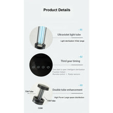 Load image into Gallery viewer, 150W-Uvc-Automatic-Telescoping-Mobile-Room-Disinfection-Device-With-Ozone-Sanitizer