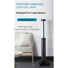 Load image into Gallery viewer, 150W-Uvc-Automatic-Telescoping-Mobile-Room-Disinfection-Device-With-Ozone-Sanitizer
