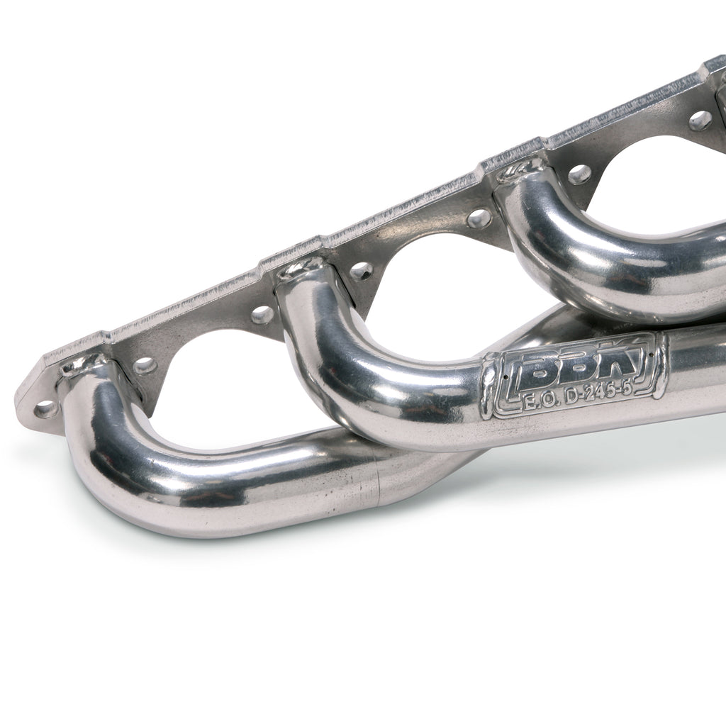 BBK Performance Parts 15110 1979-1993 MUSTANG 351 SWAP 1-5/8 SHORTY HEADERS (POLISHED SILVER CERAMIC) for Select Ford Mustang
