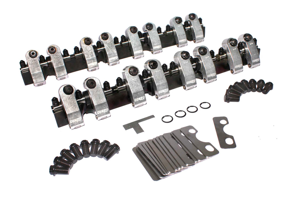 COMP Cams 1511 Shaft-Mount Aluminum 1.5 Ratio Rocker Kit for SBC w/ RHS Pro Action Head