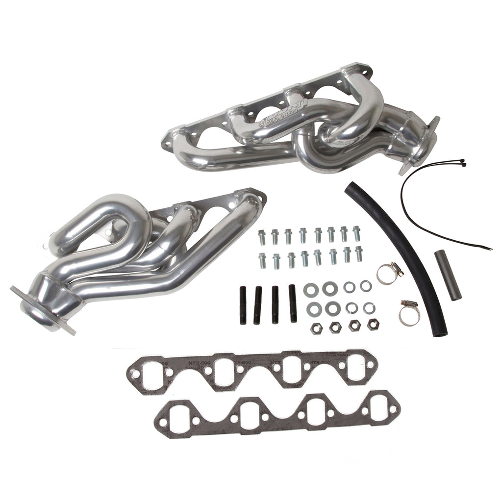 BBK Performance Parts 15120 1986-93 MUSTANG 5.0 1-5/8 SHORTY EQUAL LENGTH HEADERS (POLISHED SILVER CERAMIC) for Select Ford Mustang