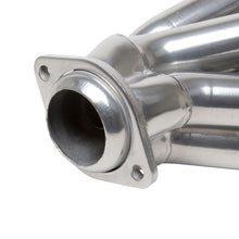 Load image into Gallery viewer, BBK Performance Parts 15120 1986-93 MUSTANG 5.0 1-5/8 SHORTY EQUAL LENGTH HEADERS (POLISHED SILVER CERAMIC) for Select Ford Mustang