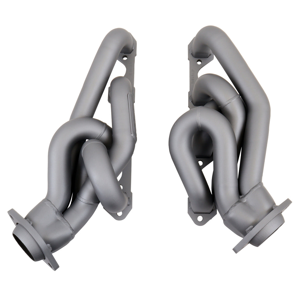 BBK Performance Parts 1512 1986-1993 MUSTANG 5.0 1-5/8 SHORTY EQUAL LENGTH HEADERS (Titanium Ceramic) for Select Ford Mustang