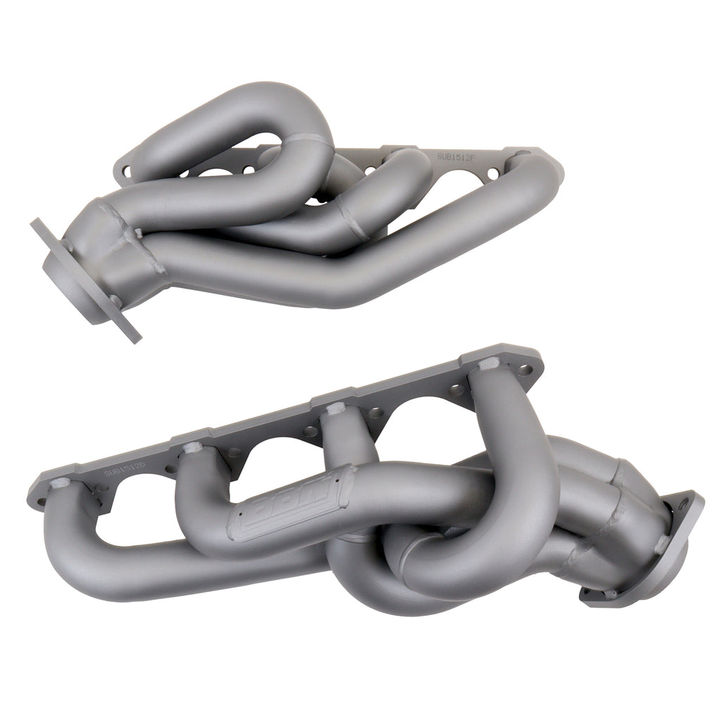 BBK Performance Parts 1512 1986-1993 MUSTANG 5.0 1-5/8 SHORTY EQUAL LENGTH HEADERS (Titanium Ceramic) for Select Ford Mustang