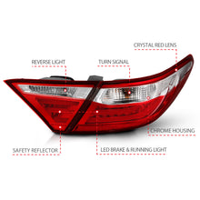Load image into Gallery viewer, 1516-Camry-4Dr-Led-Taillights-RedClear-DriverPassenger