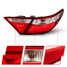 Load image into Gallery viewer, 1516-Camry-4Dr-Led-Taillights-RedClear-DriverPassenger