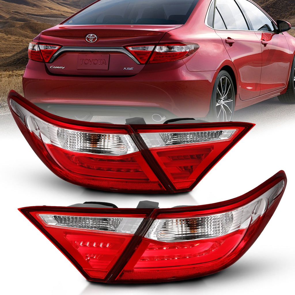 1516-Camry-4Dr-Led-Taillights-RedClear-DriverPassenger
