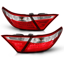 Load image into Gallery viewer, 1516-Camry-4Dr-Led-Taillights-RedClear-DriverPassenger