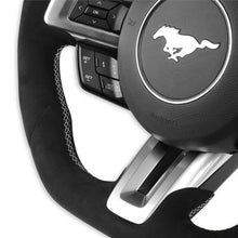 Load image into Gallery viewer, 1517-Mustang-Rekudo-Heated-Steering-Wheel-Carbon-Fiber-W-Alcantara-Wrapped-B