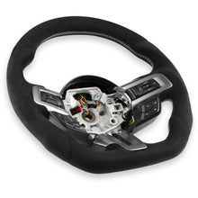 Load image into Gallery viewer, 1517-Mustang-Rekudo-Heated-Steering-Wheel-Carbon-Fiber-W-Alcantara-Wrapped-B
