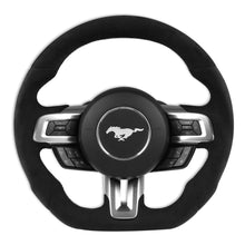Load image into Gallery viewer, 1517-Mustang-Rekudo-Heated-Steering-Wheel-Carbon-Fiber-W-Alcantara-Wrapped-B