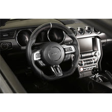 Load image into Gallery viewer, 1517-Mustang-Rekudo-Heated-Steering-Wheel-Carbon-Fiber-W-Leather-Grips-Blac