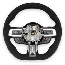 Load image into Gallery viewer, 1517-Mustang-Rekudo-Steering-Wheel-Carbon-Fiber-W-Alcantara-Wrapped-Black