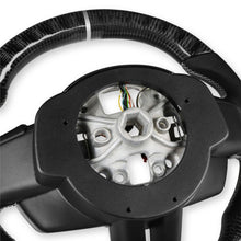 Load image into Gallery viewer, 1517-Mustang-Rekudo-Steering-Wheel-Carbon-Fiber-W-Leather-Grips-Black