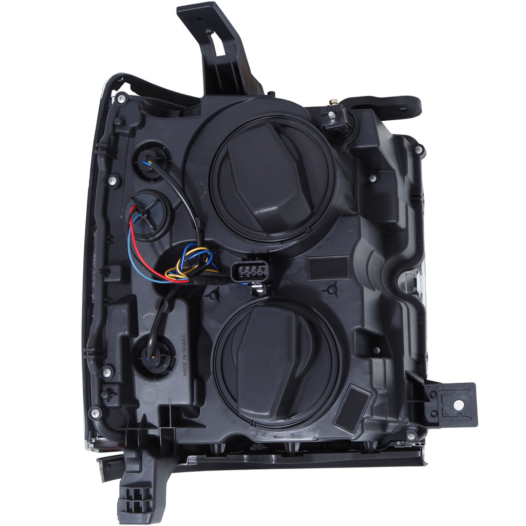 1517-Silv-25003500Hd-Proj-Headlights-WPlank-Style-Switchback-Black-WAmber(Black-Rim)DrivPass