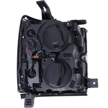 Load image into Gallery viewer, 1517-Silv-25003500Hd-Proj-Headlights-WPlank-Style-Switchback-Black-WAmber(Black-Rim)DrivPass