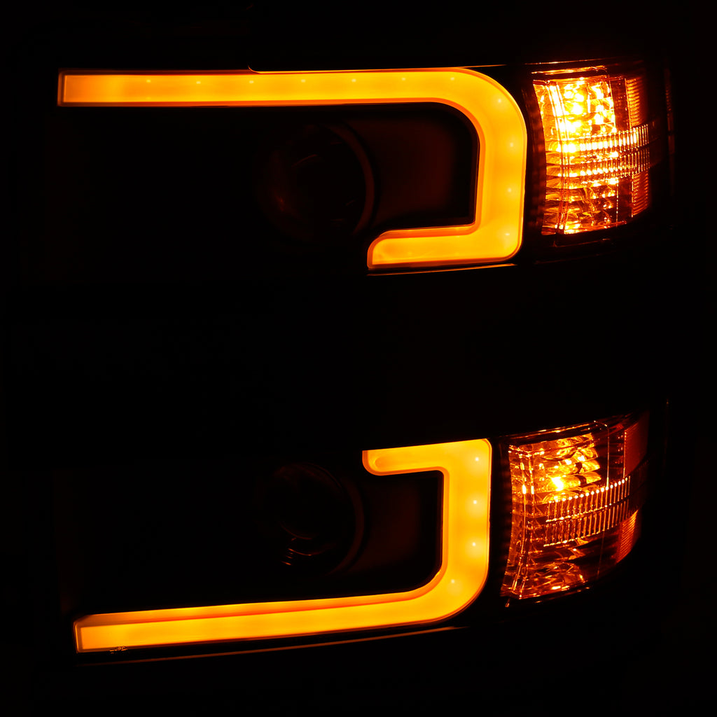 1517-Silv-25003500Hd-Proj-Headlights-WPlank-Style-Switchback-Black-WAmber(Black-Rim)DrivPass