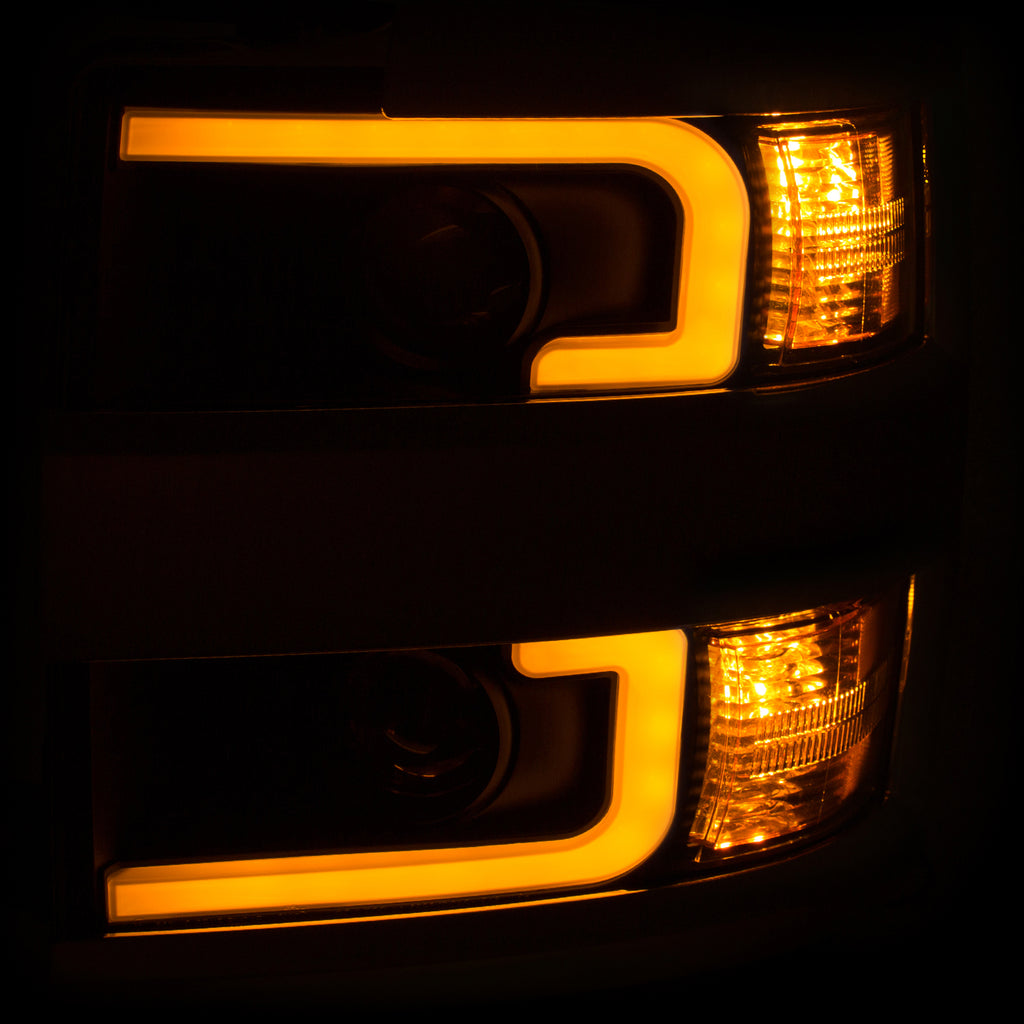 1517-Silverado-253500Hd-Projector-Headlights-W-Plank-Style-Switchback-Black-W-Amber-(Chrome-Rim)