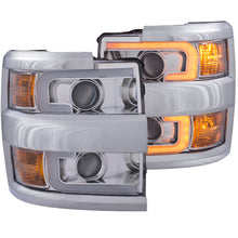 Load image into Gallery viewer, 1517-Silverado-253500Hd-Projector-Headlights-W-Plank-Style-Switchback-Chrome-W-Amber(Chrome-Rim)