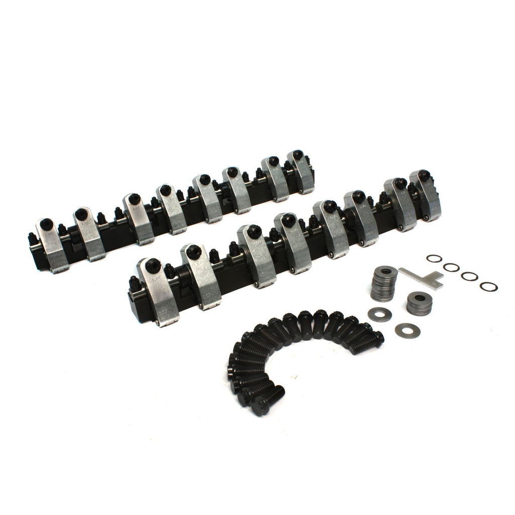 COMP Cams 1518CPG Shaft-Mount Aluminum 1.5 Ratio Rocker Kit for Pontiac w/ Edelbrock P8