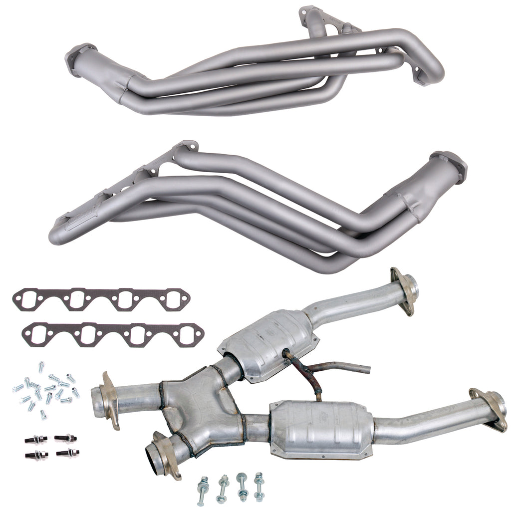 BBK Performance Parts 15192 94-95 MUSTANG 5.0 1-5/8 LONG TUBE HEADERS PLUS MID PIPE (TITANIUM CERAMIC) for Select Ford Mustang