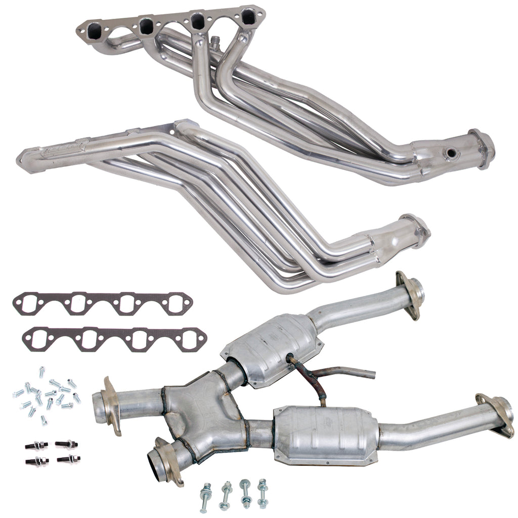 BBK Performance Parts 15193 94-95 MUSTANG 5.0 1-5/8 LONG TUBE HEADERS PLUS MID PIPE (SILVER CERAMIC) for Select Ford Mustang