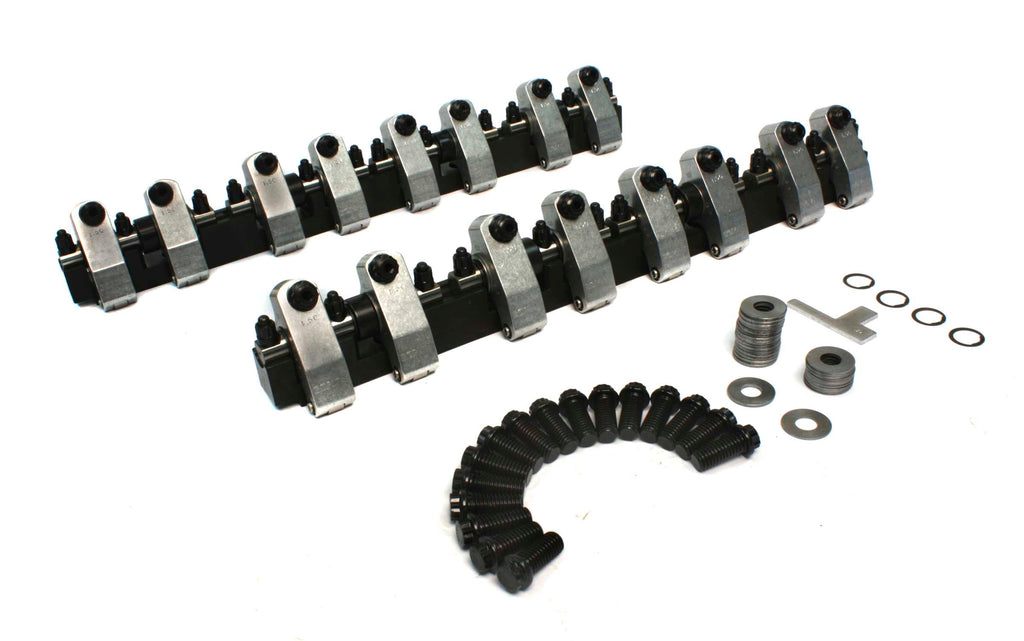 COMP Cams 1519 Shaft-Mount Aluminum 1.6/1.5 Ratio Rocker Kit for Pontiac and SBC w/ Brodix