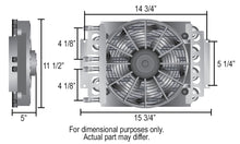 Load image into Gallery viewer, Derale 15200 8 &amp; 8 Pass Dual Circuit Electra-Cool Remote Fluid Cooler, -8AN