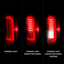 Load image into Gallery viewer, 1521-Canyon-Full-Led-Tail-Lights-WLight-Bar-Chrome-Housing-Clear-Lens