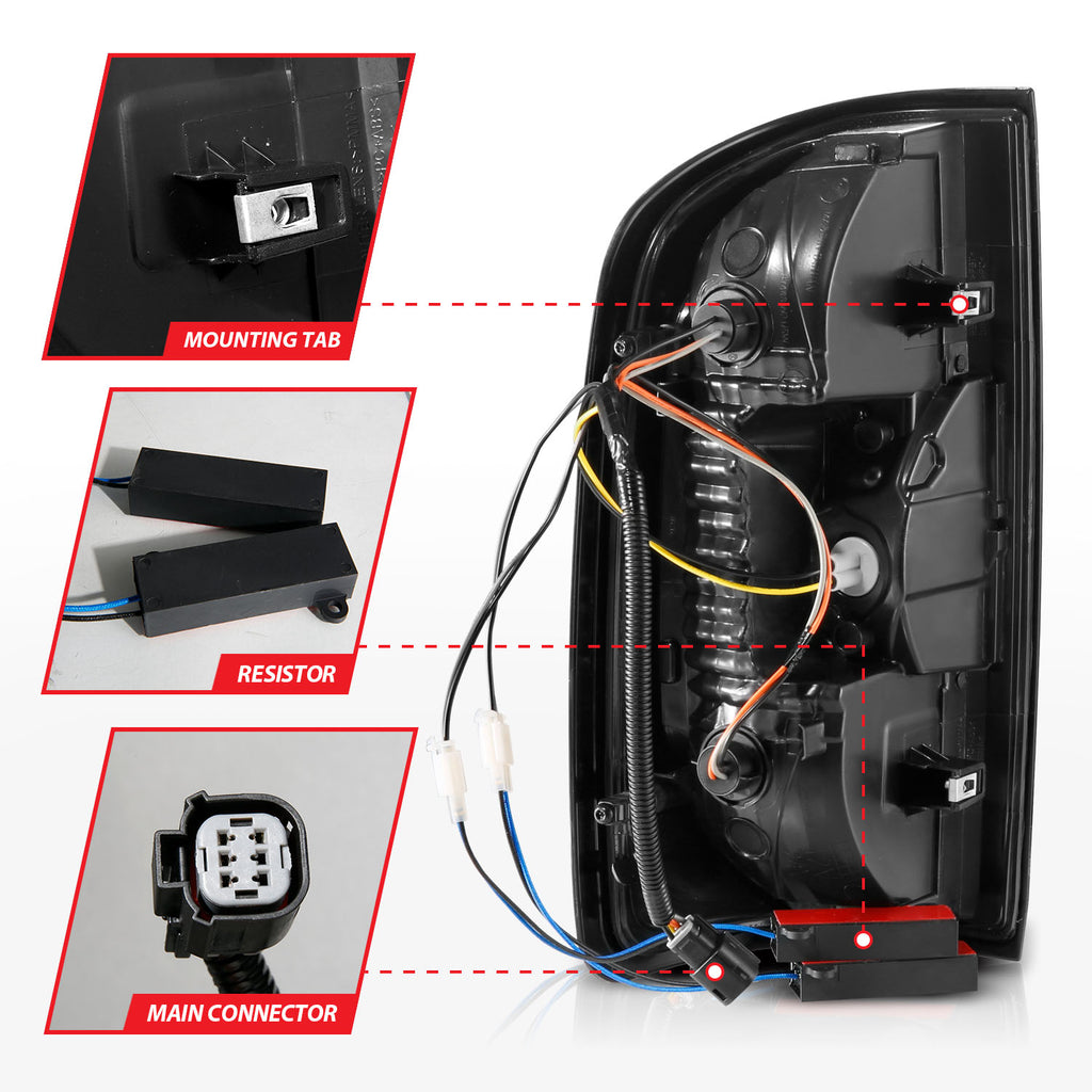 1521-Canyon-Full-Led-Tail-Lights-WLight-Bar-Chrome-Housing-Clear-Lens