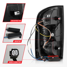 Load image into Gallery viewer, 1521-Canyon-Full-Led-Tail-Lights-WLight-Bar-Chrome-Housing-Clear-Lens