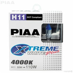 PIAA 15211 H11 Xtreme White Plus Replacement Bulb for Select Acura ILX, Acura MDX, Acura RDX, Acura RL, Acura TL, Acura TSX, Acura ZDX, Alfa Romeo Giulia, Audi A3, Audi A3 Quattro, Audi A4, Audi A4 Quattro, Audi A4 allroad, Audi A5, Audi A5 Quattro, Audi