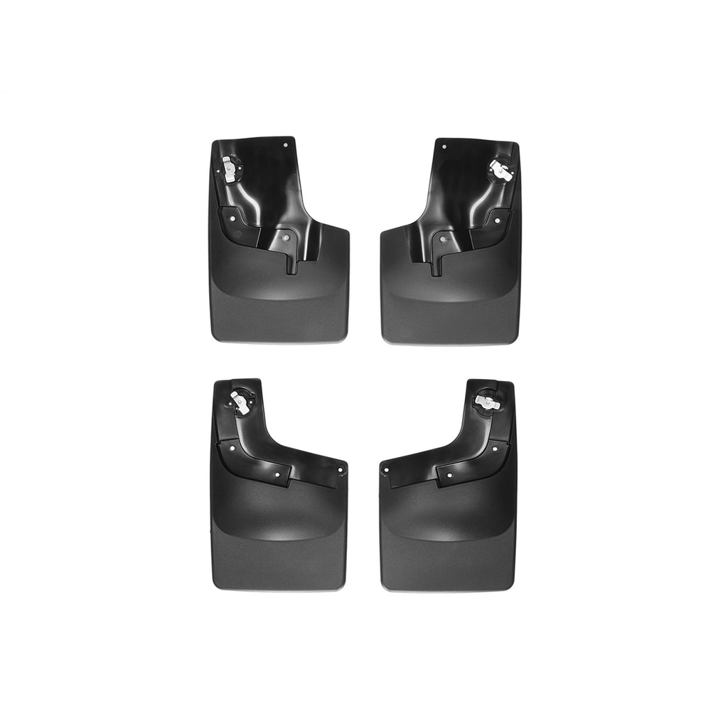 1522-Colorado-Black-No-Drill-Mudflaps-No-Flares-Front--Rear-Set