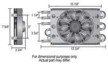 Load image into Gallery viewer, Derale 15230 4 &amp; 2 Pass Dual Circuit Econo-Cool Remote Cooler, 1/2" Barb