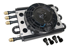 Load image into Gallery viewer, Derale 15230 4 &amp; 2 Pass Dual Circuit Econo-Cool Remote Cooler, 1/2" Barb