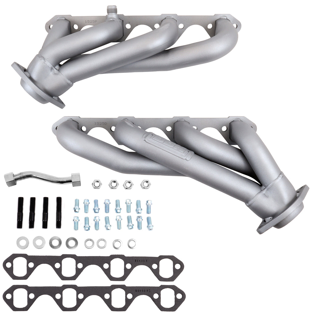 BBK Performance Parts 1525 1994-1995 MUSTANG 5.0 1-5/8 SHORTY UN EQUAL LENGTH HEADERS (TITANIUM CERAMIC) for Select Ford Mustang
